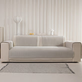 Capa Protetora Para Sofá Herringbone - Cinza Claro